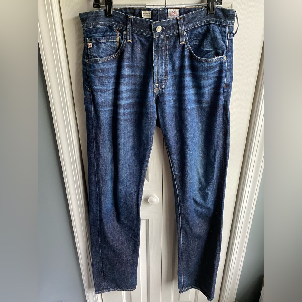 Adriano Goldschmied The Matchbox Slim Straight Jeans Size 33R *READ